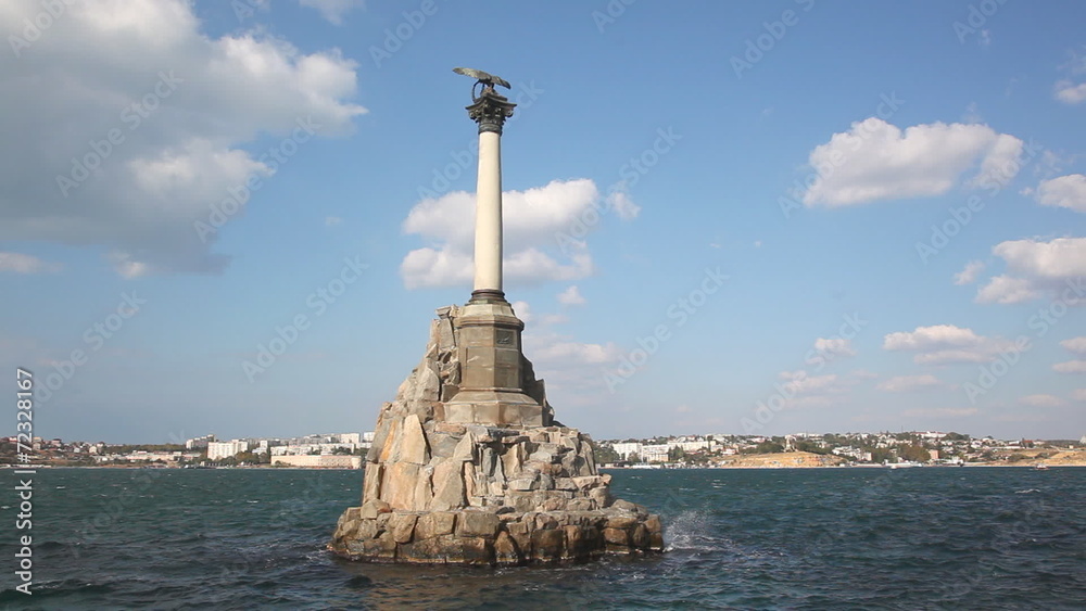 Monument to the flooded ships in Sevastopol, the Crimea Monument to the flooded ships in Sevastopol, the Crimea