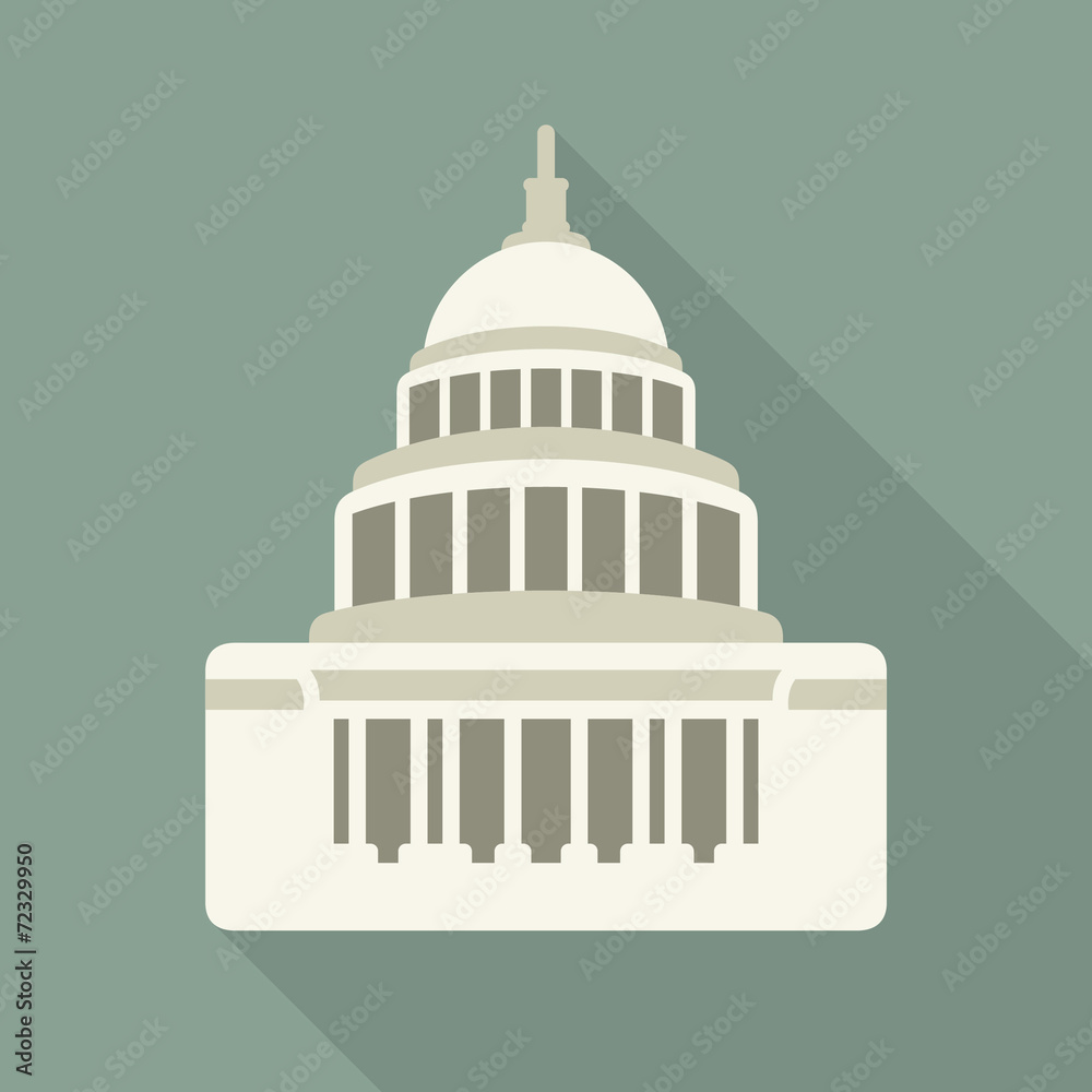 Capitol building vector icon Capitol building vector icon