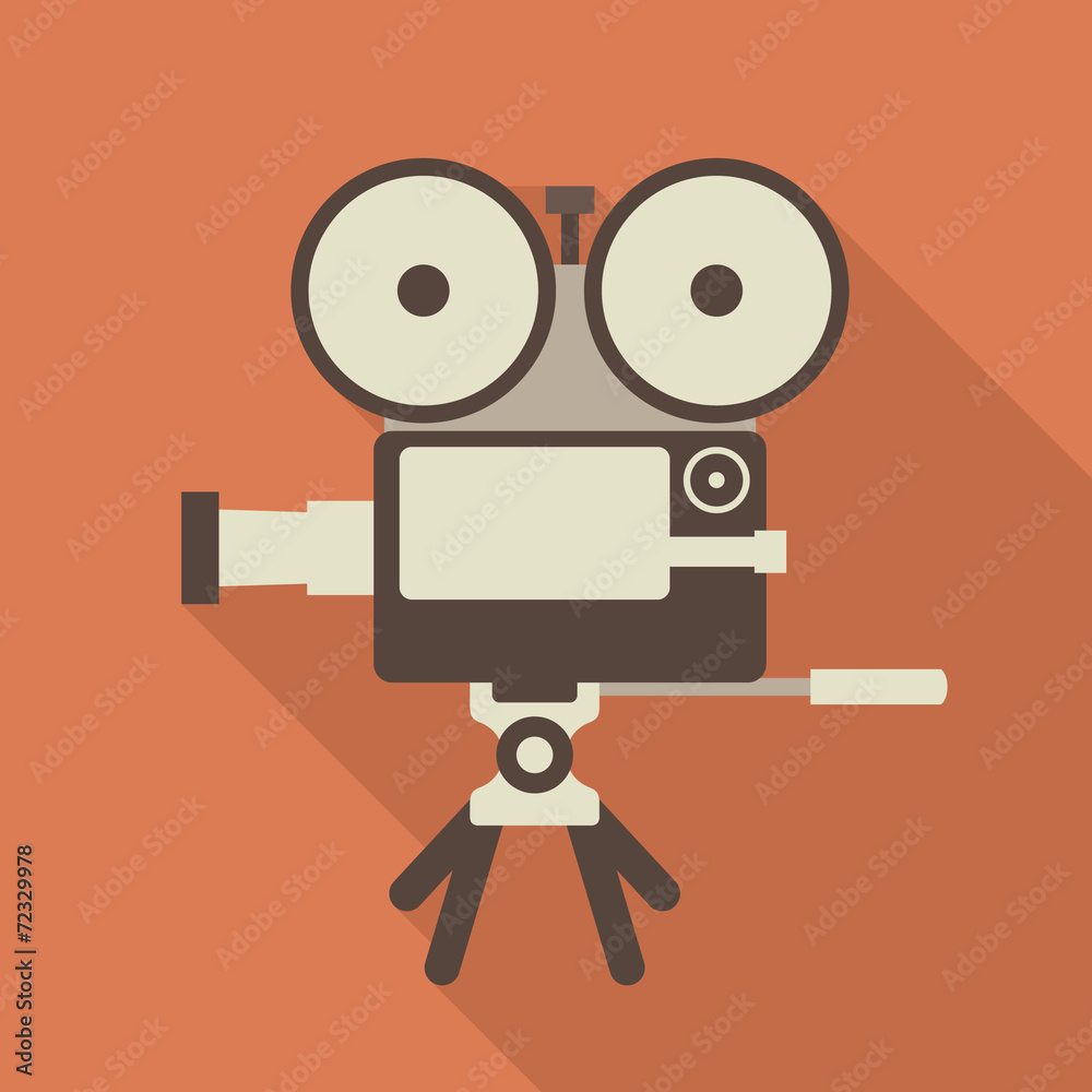 Cinema camera vector icon Cinema camera vector icon