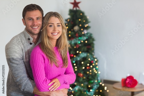 Fotografi Happy couple holding each other