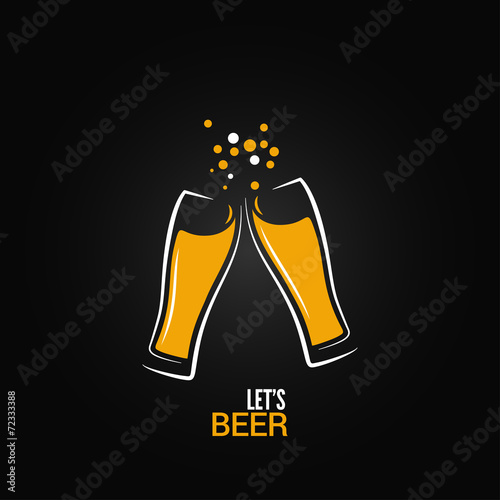 beer glass drink splash design background