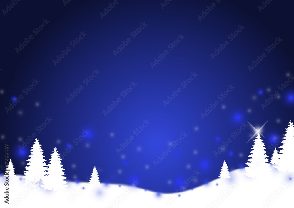 weiße Winterlandschaft auf blauem Hintergrund weiße Winterlandschaft auf blauem Hintergrund