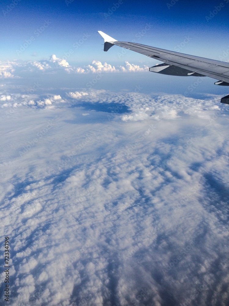 Fototapeta premium view from aeroplane window
