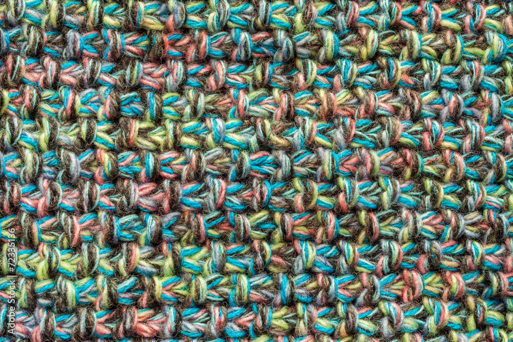 Multicolor knitted background
