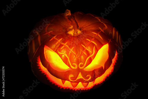 Scary Halloween pumpkin
