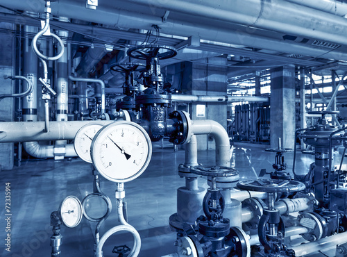 Pipeline indoors oil refining photo