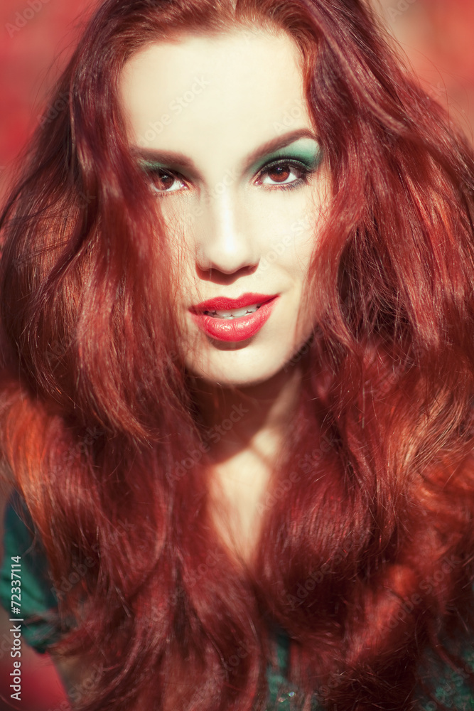 Beautiful, elegant woman face