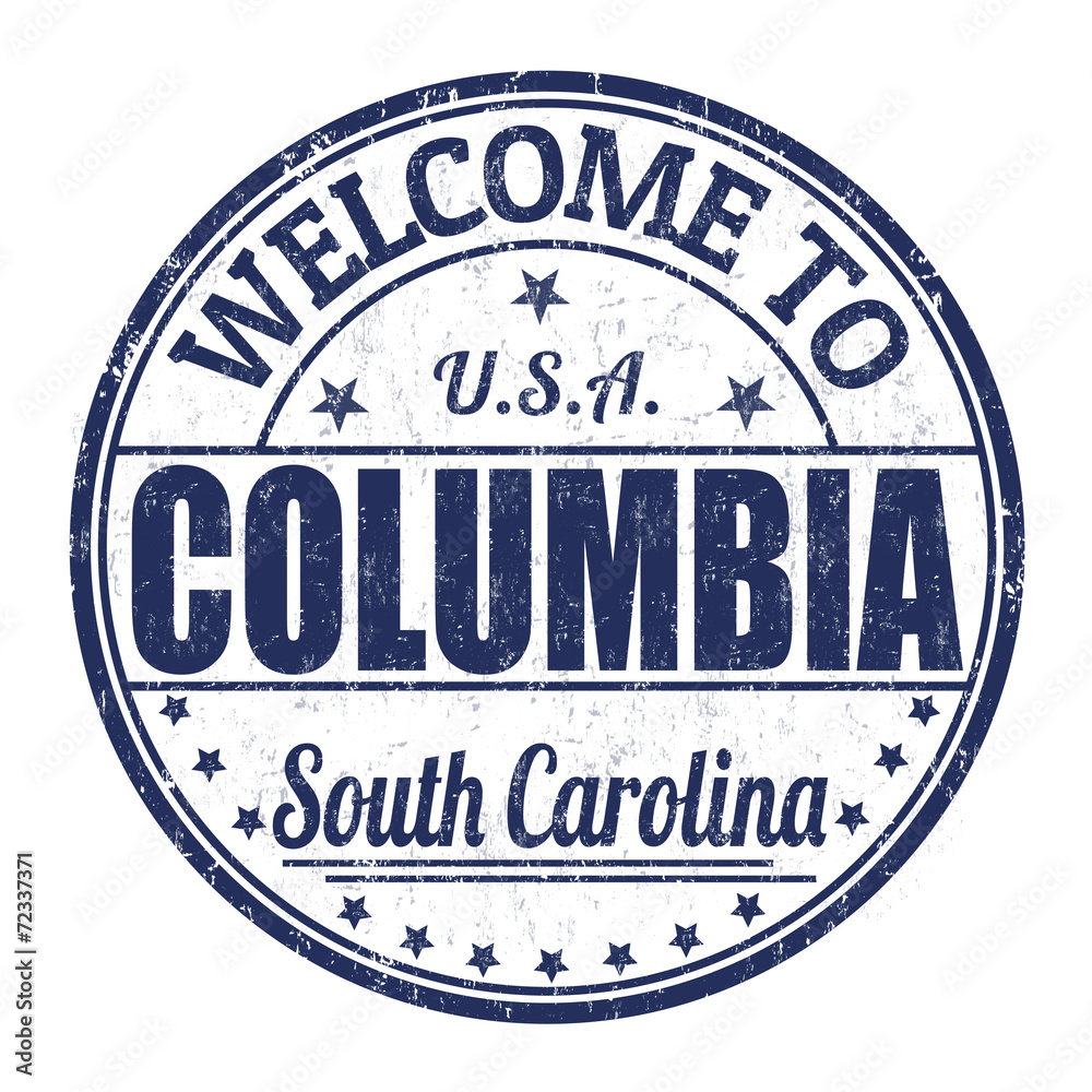 Welcome to Columbia stamp