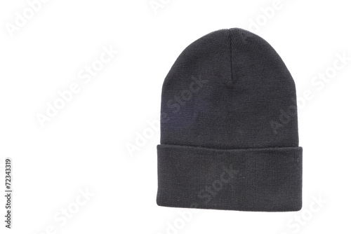 Knitted hat isolated on white