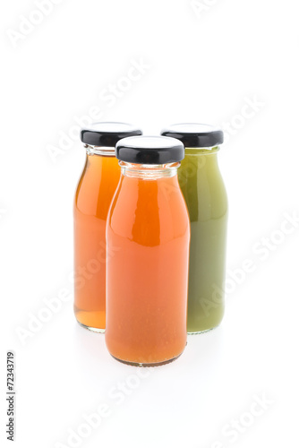 Juice bottle isolated on white background