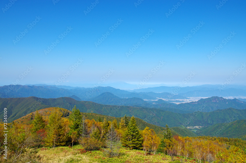 秋の美ヶ原高原