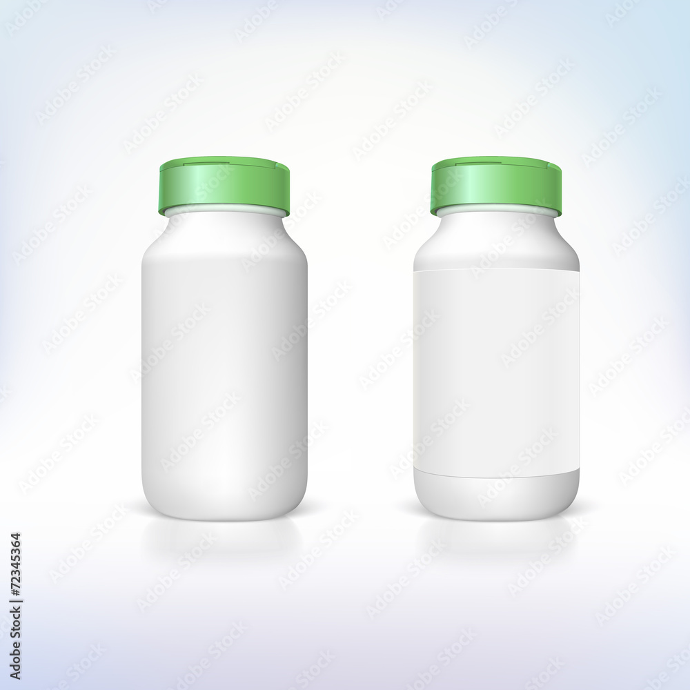 Bottle for dietary supplements and medicines. Bottle for dietary supplements and medicines.