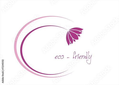 Fototapeta Naklejka Na Ścianę i Meble -  water lily , Buddha, Eco friendly business logo design