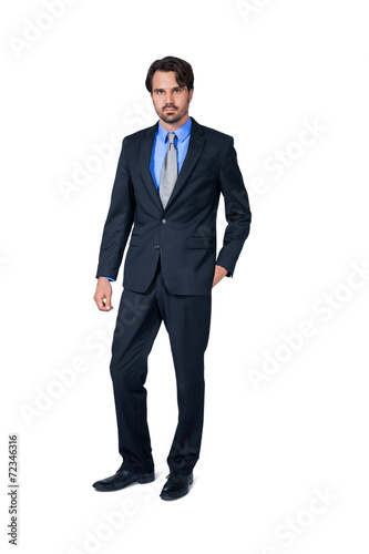 Confident relaxed business executive