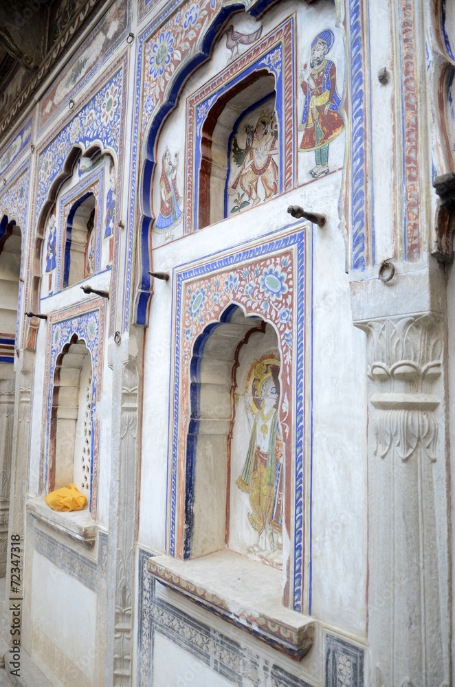 Fototapeta premium Nawalgarh : rues et havelis