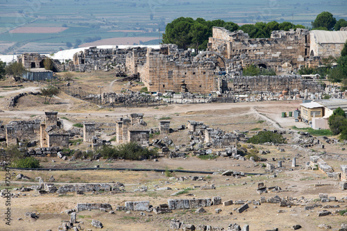 Pamukkale. Turkey. Ruins of Hierapolis