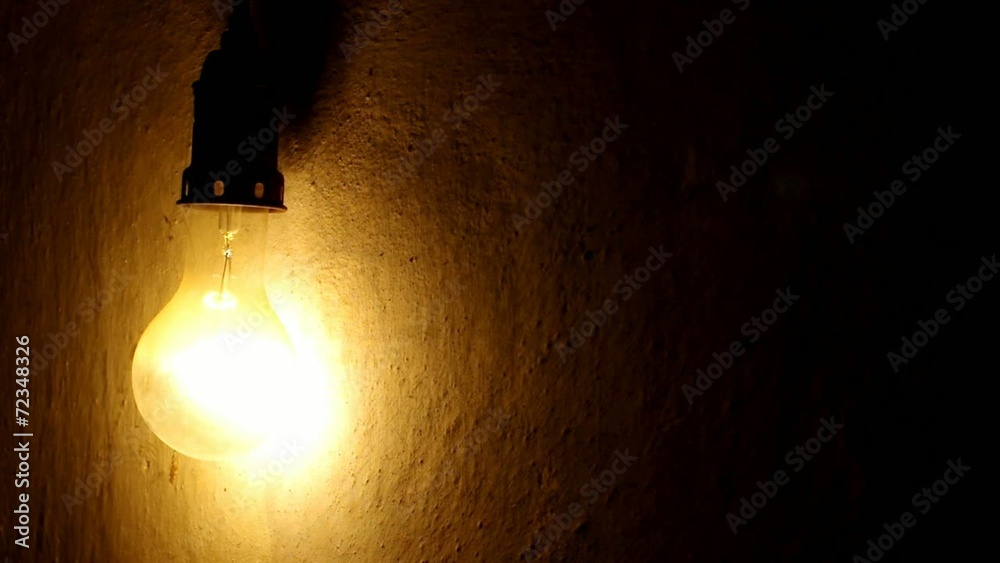 old light bulb light and darkness