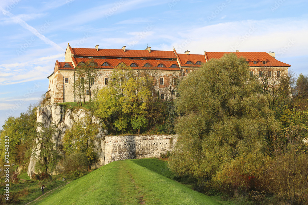he Benedictine Abbey in Tyniec, Krakow, Poland.