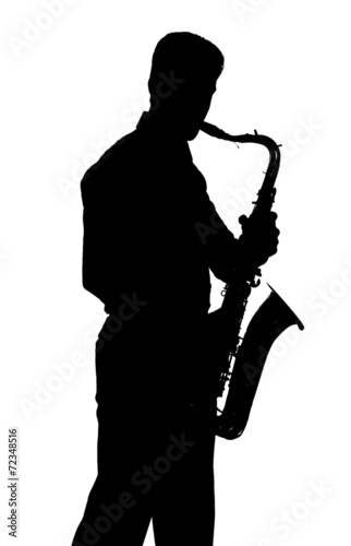 Canvas Print Saxophone player