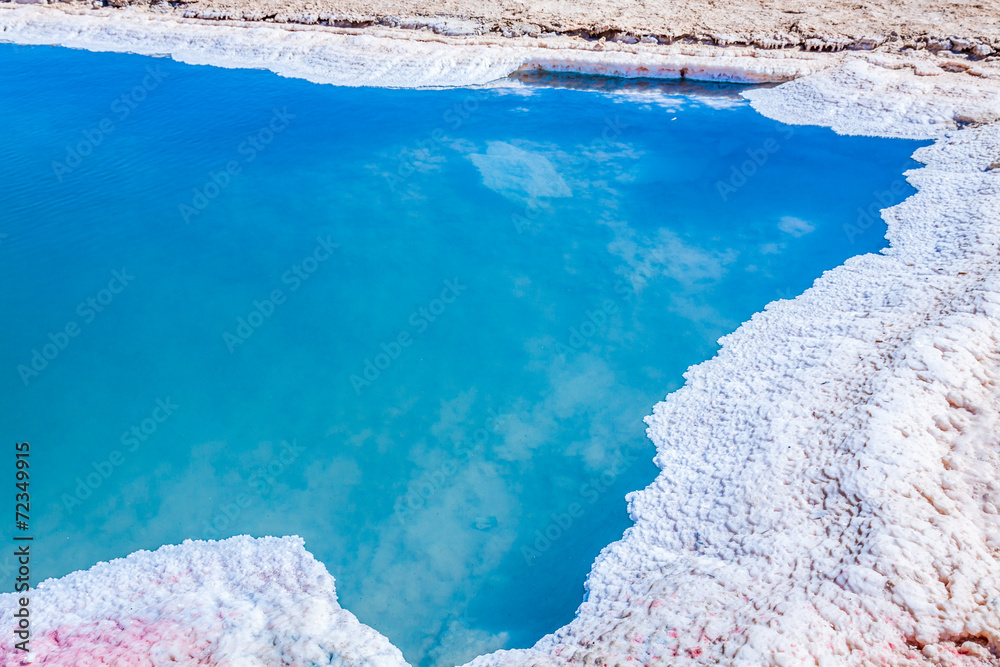 Chott el Djerid, salt lake in Tunisia