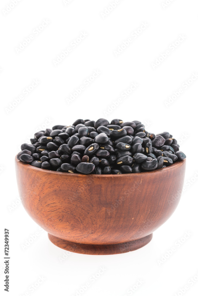 black beans bowl isolated black beans bowl isolated