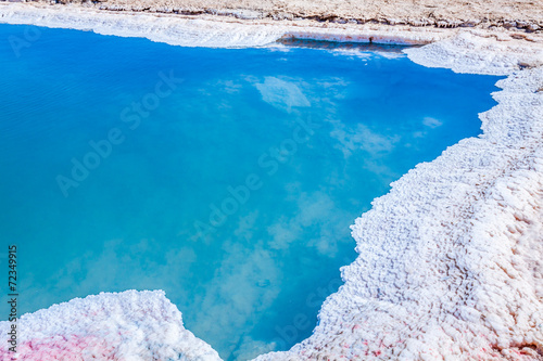 Obraz na płótnie Chott el Djerid, salt lake in Tunisia w salonie