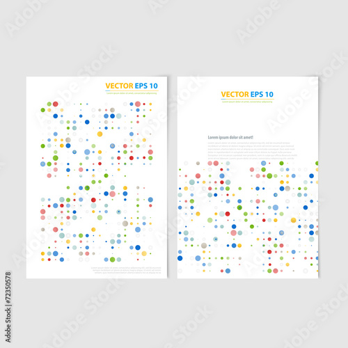 Flyer template back and front design.