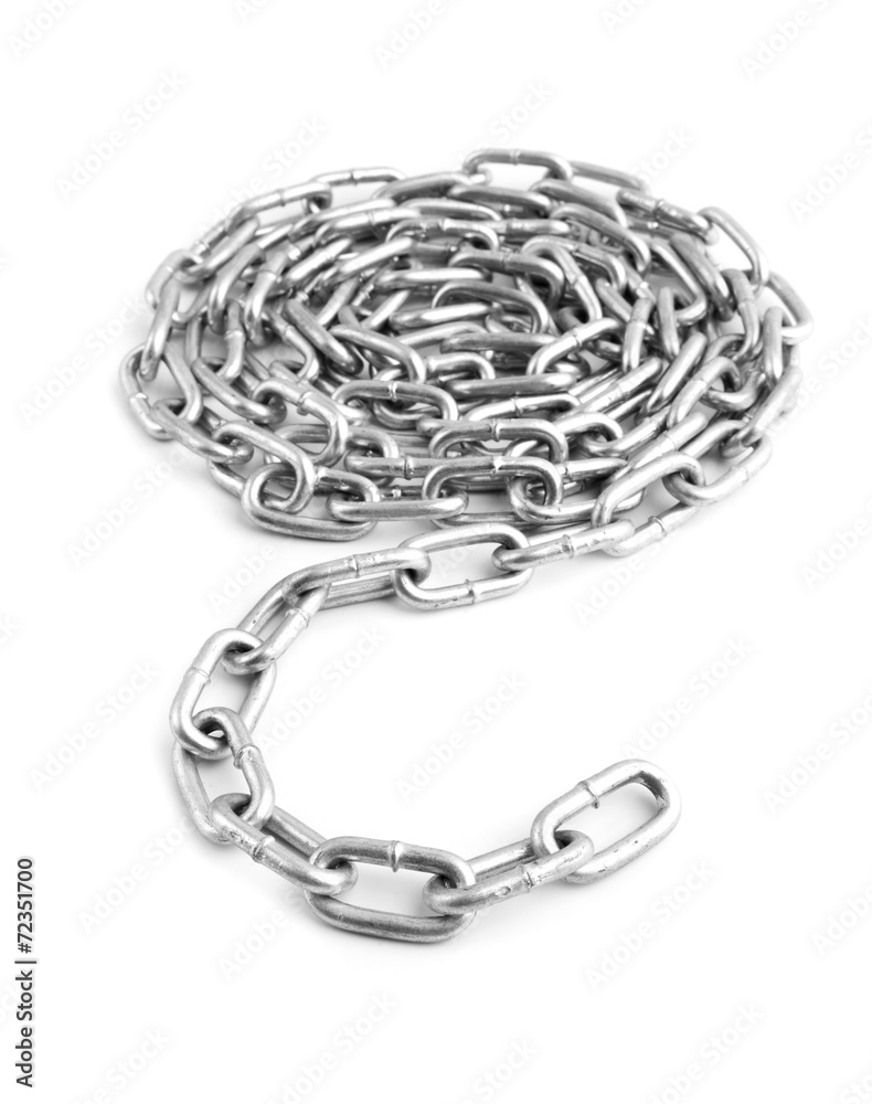 Naklejka premium metallic chain