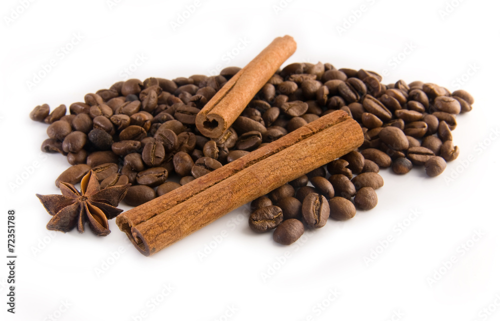 Fototapeta coffee in grains