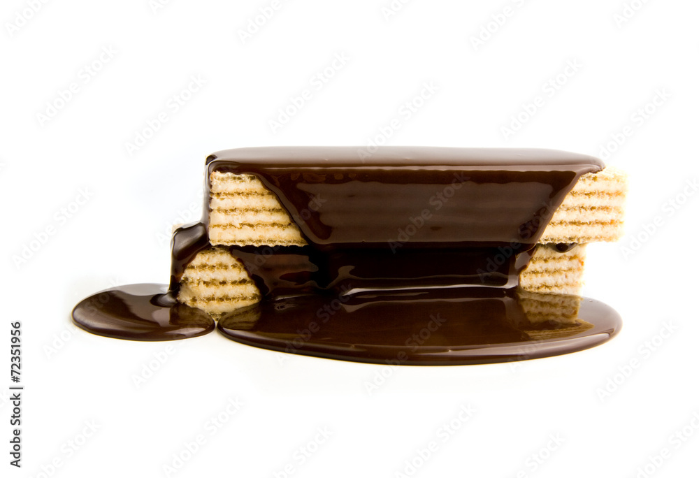 waffles in a chocolate waffles in a chocolate