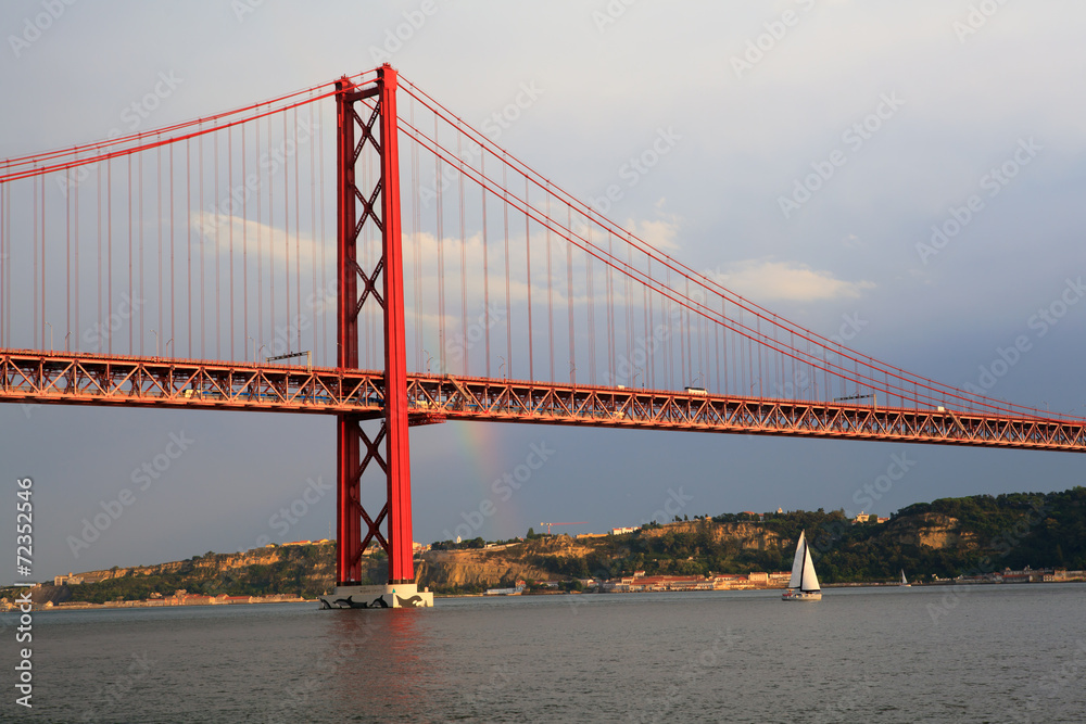 Fototapeta premium Lissabon, Ponte 25 de Abril