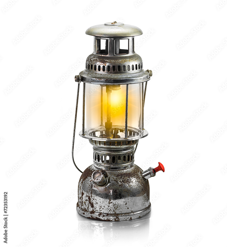 Storm lantern isolated Storm lantern isolated