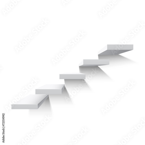 Stairs isolated on white background
