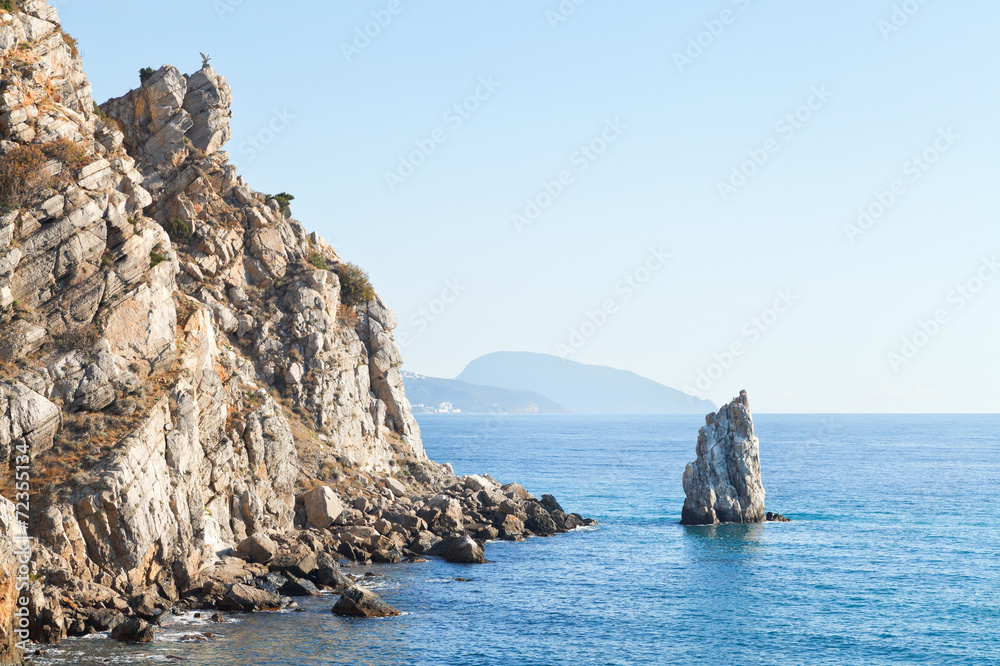 Parus (Sail) rock, Ayu-dag mount, Crimea Parus (Sail) rock, Ayu-dag mount, Crimea