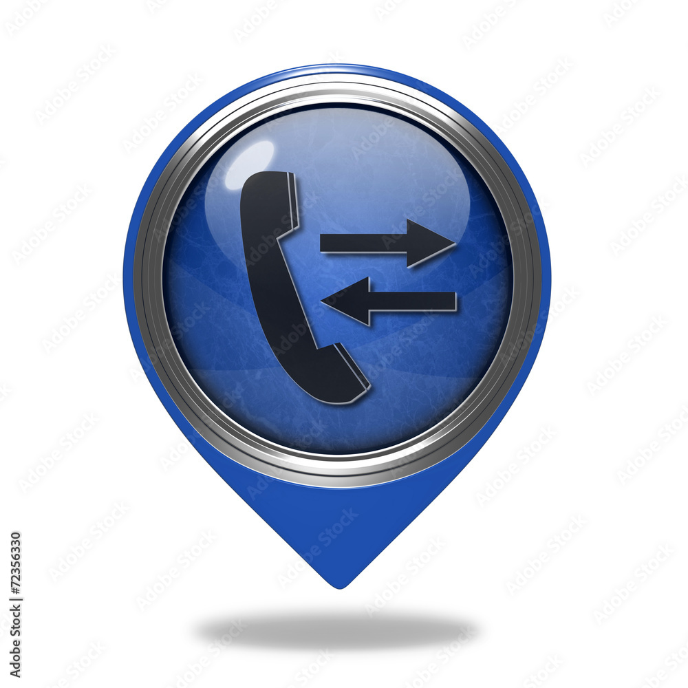 calls pointer icon on white background calls pointer icon on white background