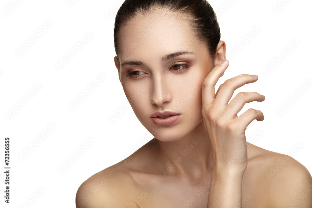 Close up face of beautiful caucasian woman. Close up face of beautiful caucasian woman.