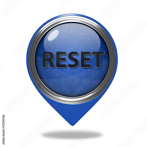 reset pointer icon on white background