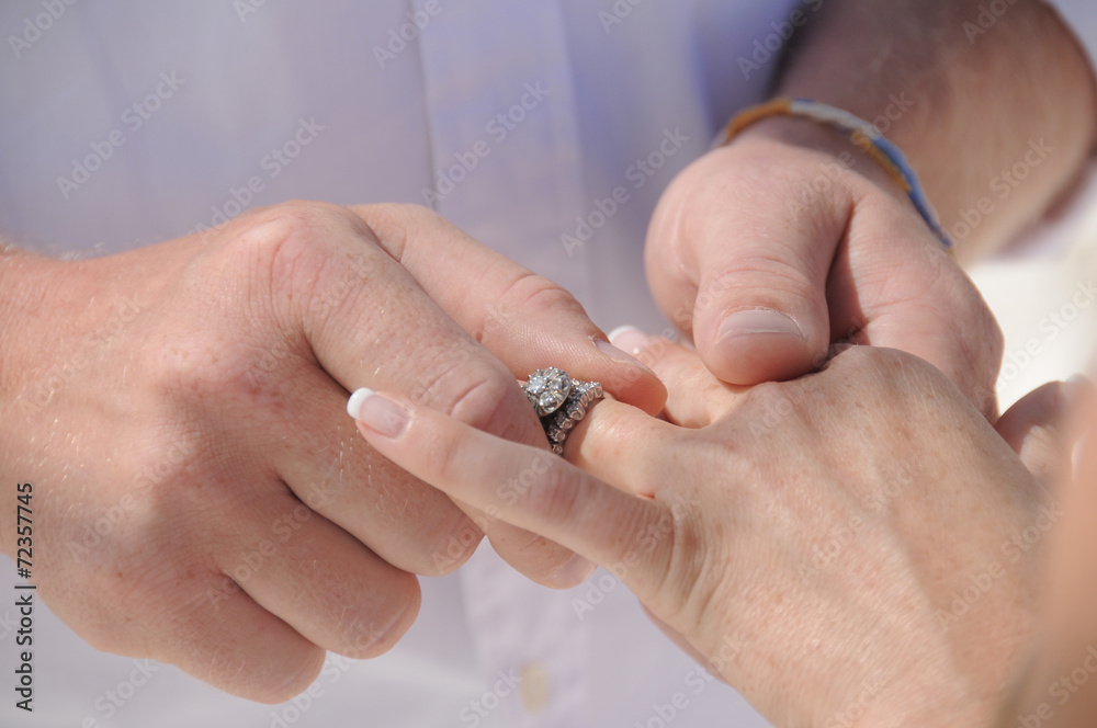 Wedding rings celebration
