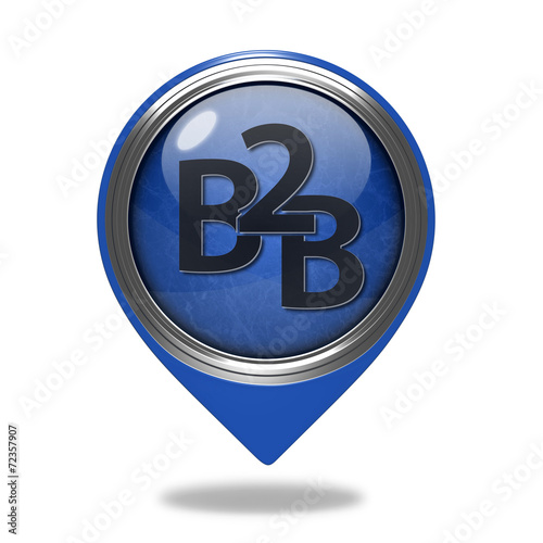 B2B pointer icon on white background