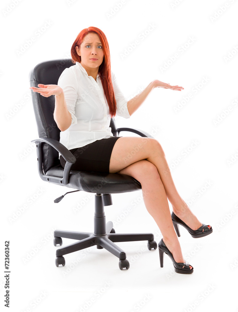 model isolated on plain background puzzled confused lost model isolated on plain background puzzled confused lost