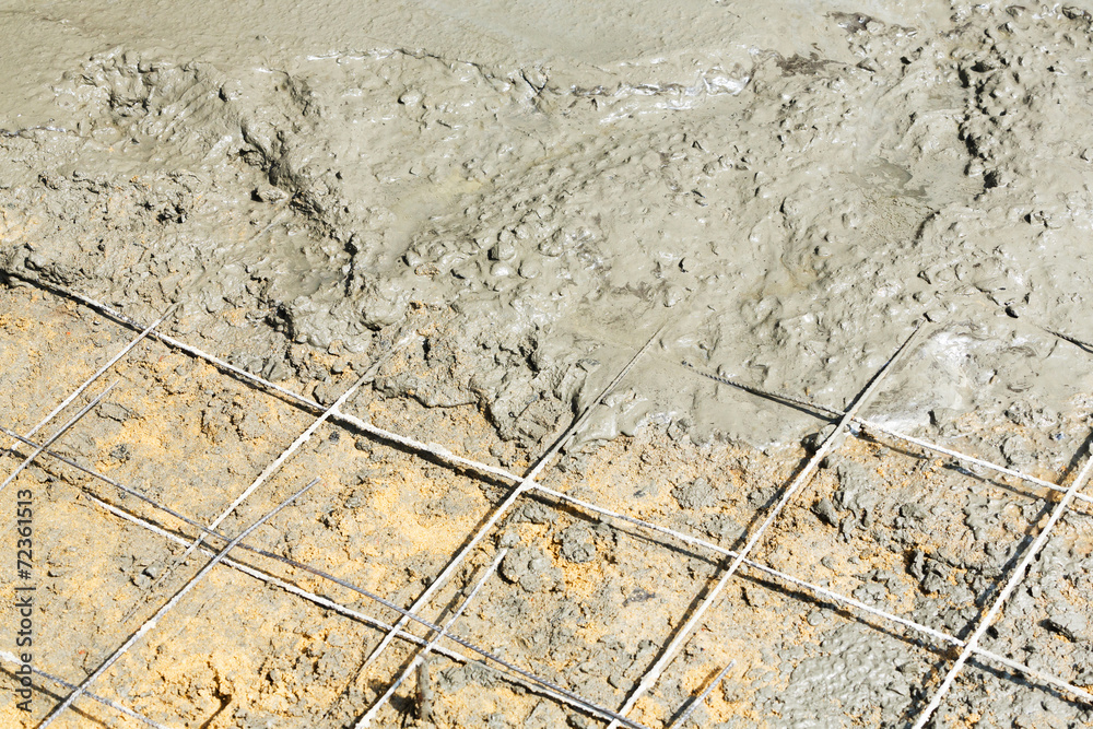 Fototapeta premium Concrete floor pouring