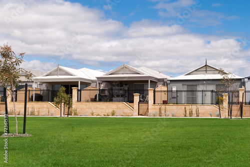 New Australian houses in a modern suburb