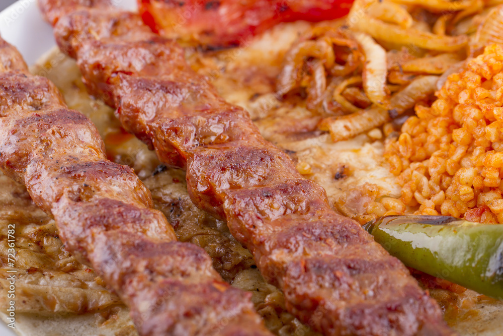 Turkish Traditional Sish Meat Kebab For Cook
