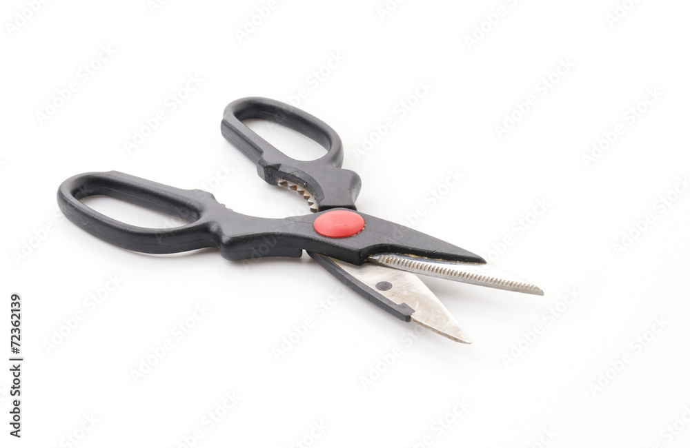 scissors. Object is isolated on white background scissors. Object is isolated on white background