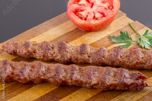 Turkish Traditional Sish Meat Kebab For Cook photo