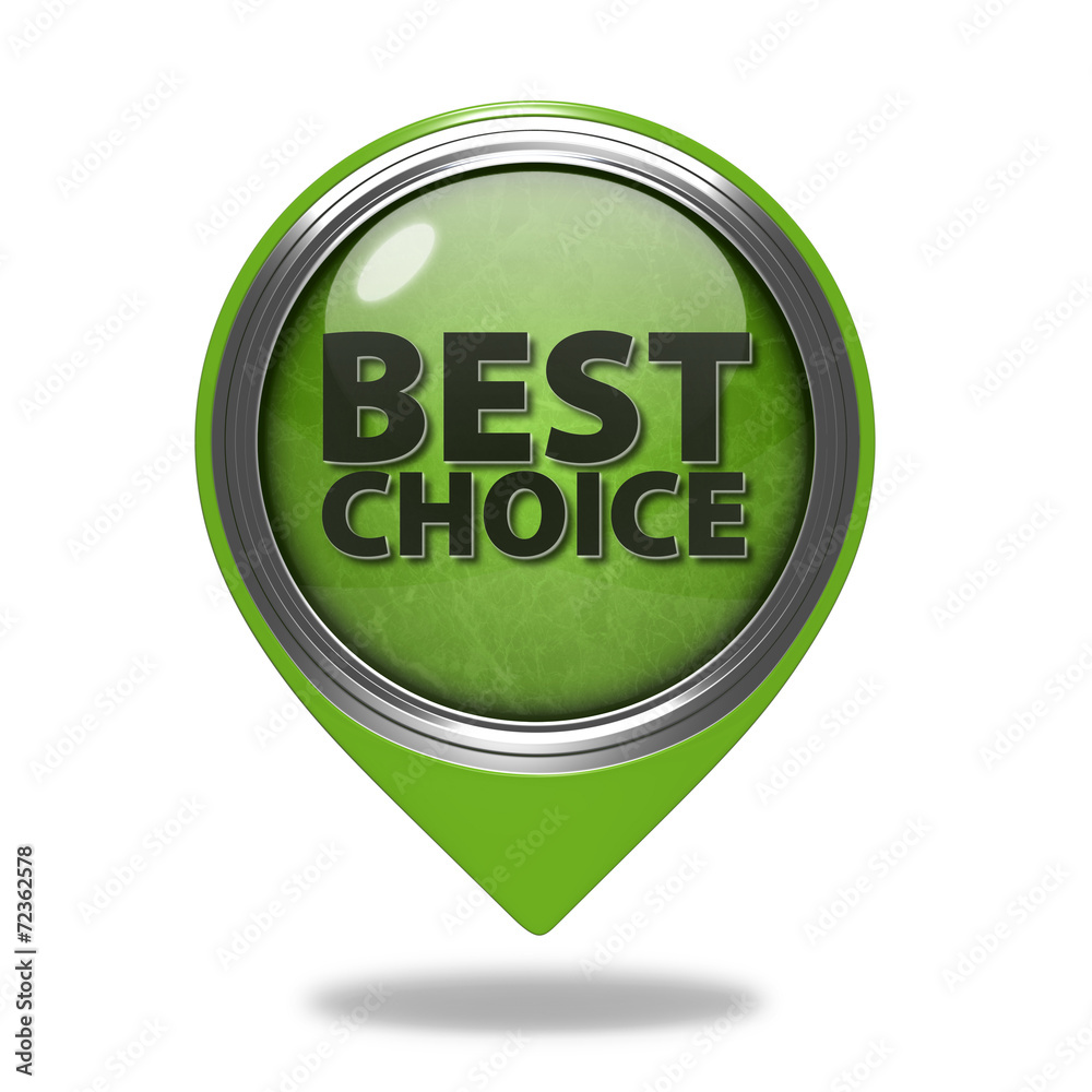 Best choice pointer icon on white background Best choice pointer icon on white background
