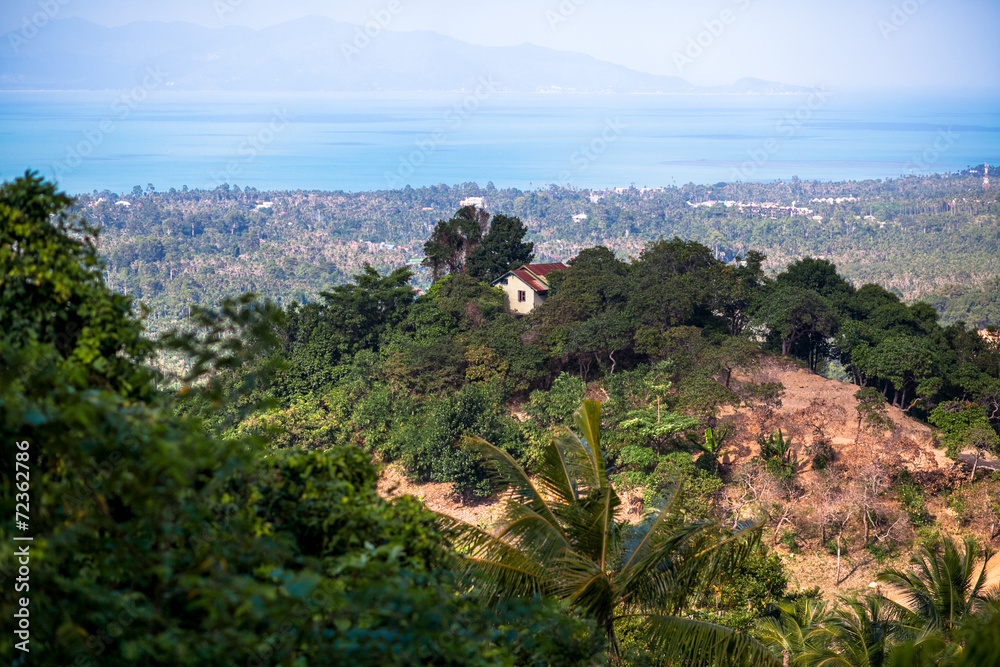 Samui Island sea view from mountain