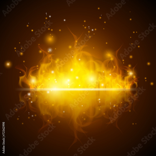 abstract background with fire