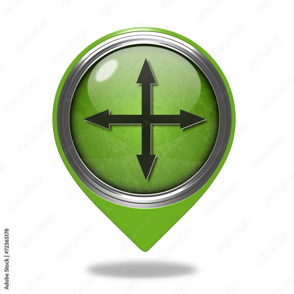 Fototapeta premium Arrow pointer icon on white background
