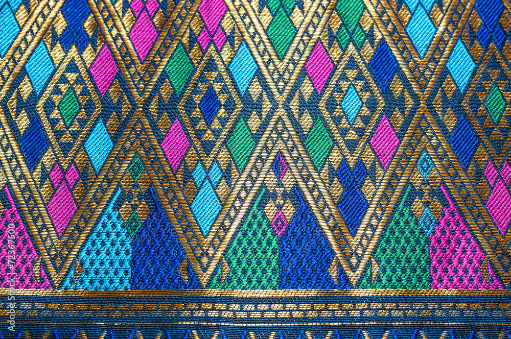 Asia silk fabric pattern background Asia silk fabric pattern background